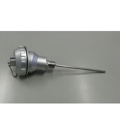Sensor PT100, haste inox 316 de 6x150mm, cabeçote grande e rosca de 1/2"BSP, para até 300°C