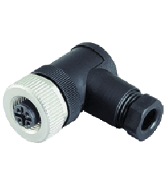 Conector fêmea M12 4 pinos Angular (90°) Preto IP67 - Pepperl+Fuchs