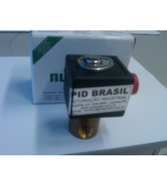 Válvula solenoide 2/2 vias Normalmente Aberta Conexão 1/4" NPT Pressão de até 9 bar Tensão 240Vac - ASCO Numatics