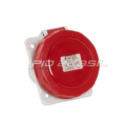 TOMADA DE EMBUTIR INCLINADA 32A - IP67 (3P+T) 6H - 380/440V