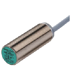 Sensor indutivo Faceado M18 Distância sensora de 5mm Saída PNP Normalmente Aberta Cabo 2m em PVC - Pepper+Fuchs