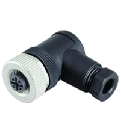 Conector fêmea M12 4 pinos Angular (90°) Preto IP67 - Pepperl+Fuchs