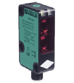 Sensor fotoelétrico Difuso Range de 0 a 2,5 metros 2x Saídas Push-Pull (PNP ou NPN) NA ou NF selecionável 10-30Vdc Pepperl+Fuchs